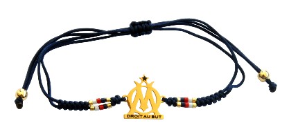 Bracelet perles OM, Gold noir
