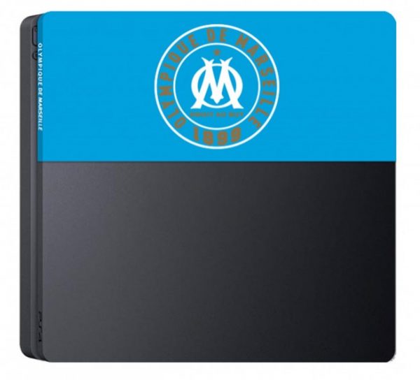 Facade OM pour PS4 Slim Bleu