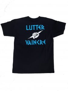 T-shirt Ultras MASSILIA/LUTTER VAINCRE NOIR