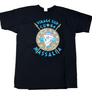 T-shirt Ultras MASSILIA/LUTTER VAINCRE NOIR