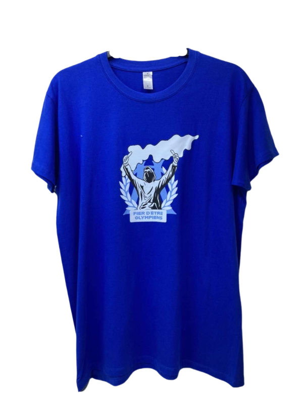 T-SHIRT FIER D'ETRES OLYMPIEN BLEU