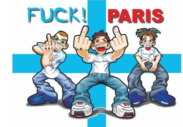 Sticker "FUCK PARIS"