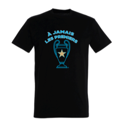 T-shirt noir adulte A JAMAIS LES PREMIERS